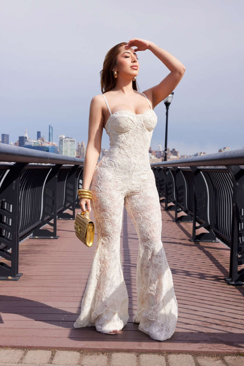 Lace Mesh Jumpsuit