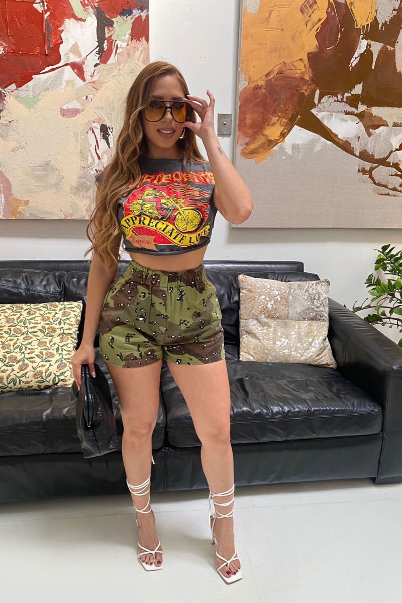 Camouflage shorts