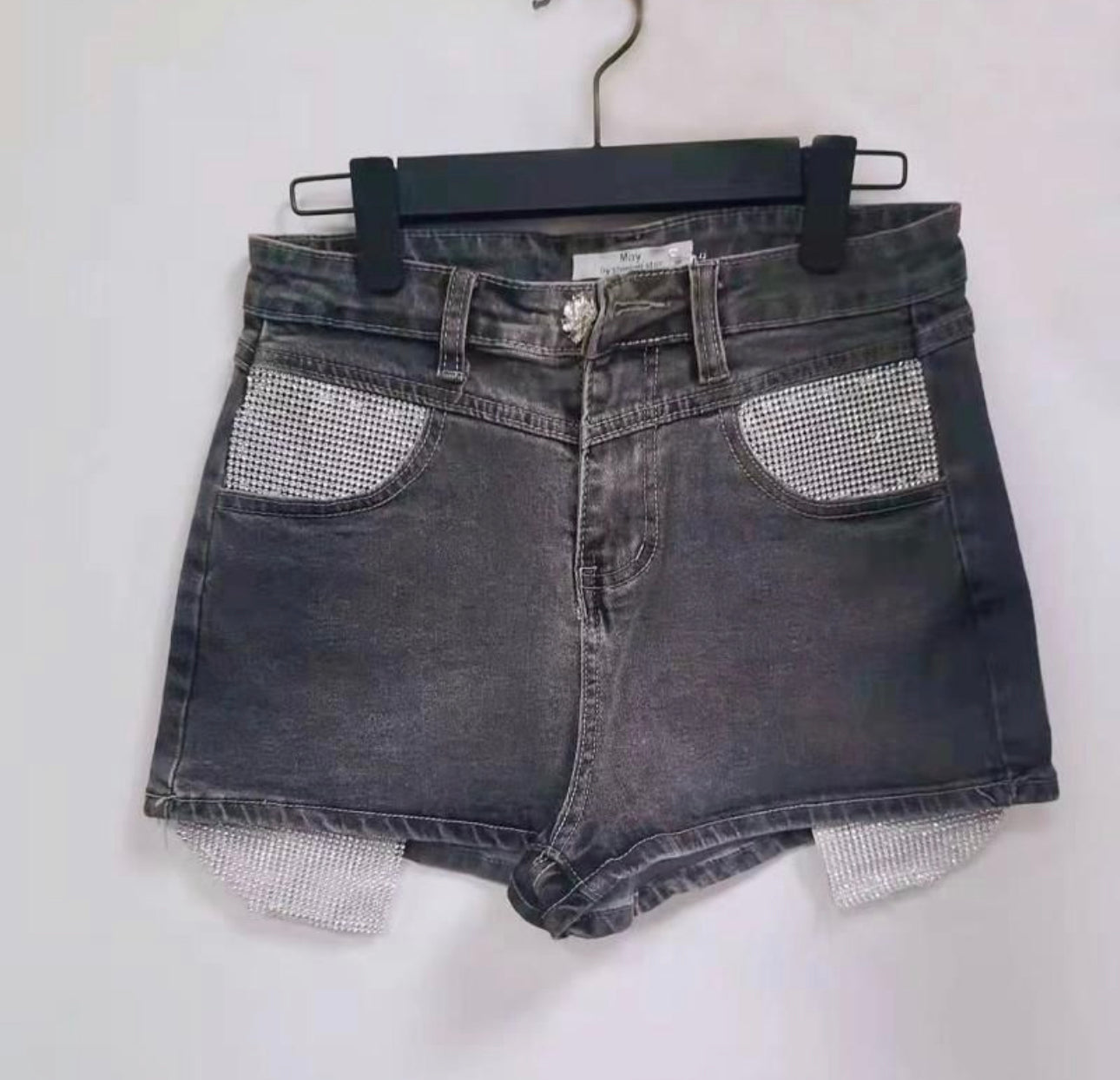 Rhinestone Denim Shorts