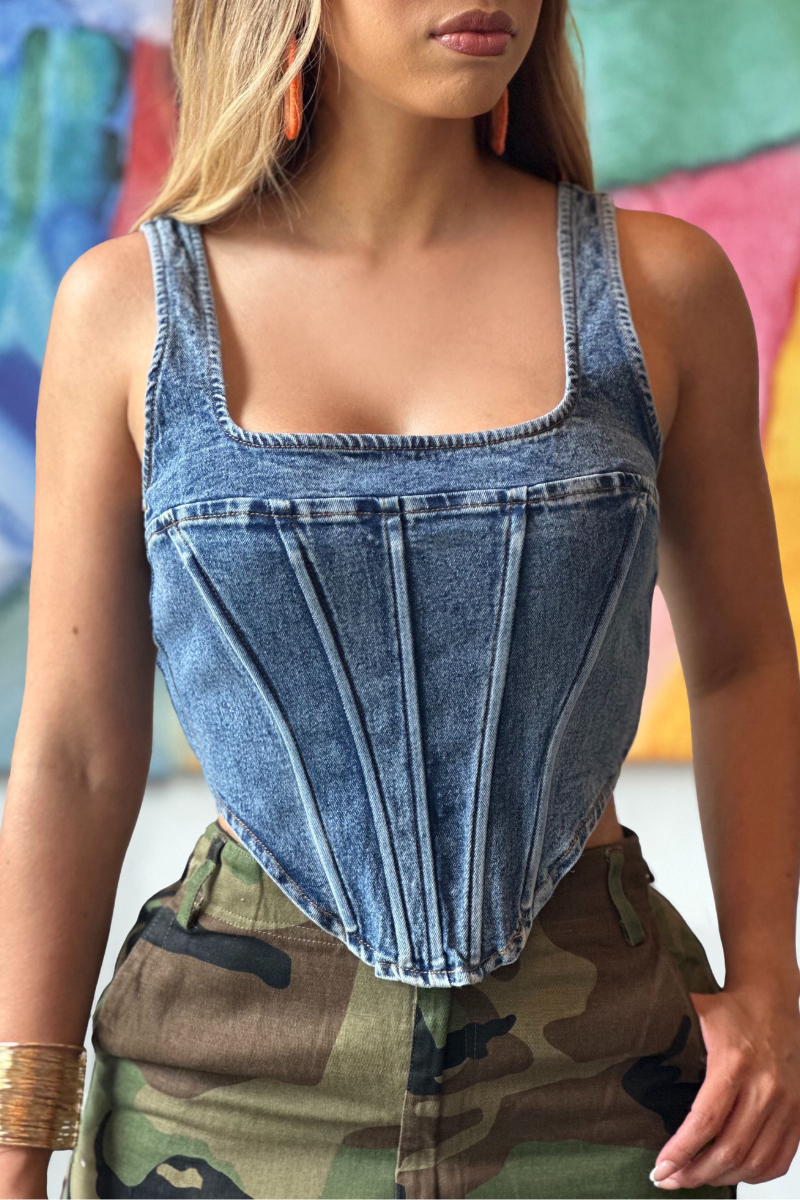 Bianca Denim Corset